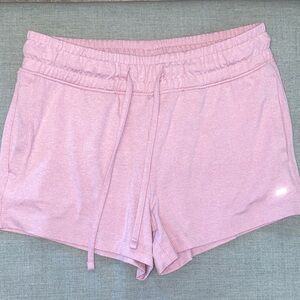 Marika Light Pink Drawstring Athletic Shorts